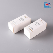 Caixa de papel branco barato para caixa de garrafa de embalagem de recipiente de óleo essencial